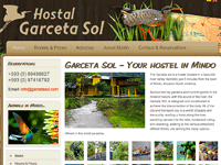 Página Web Garceta Sol | Hostal | Mindo - Ecuador