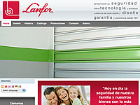 Página Web Puertas Lanfor Quito - Ecuador